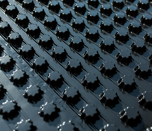 PVC排水板15型 黑色 PVC排水板15型 黑色